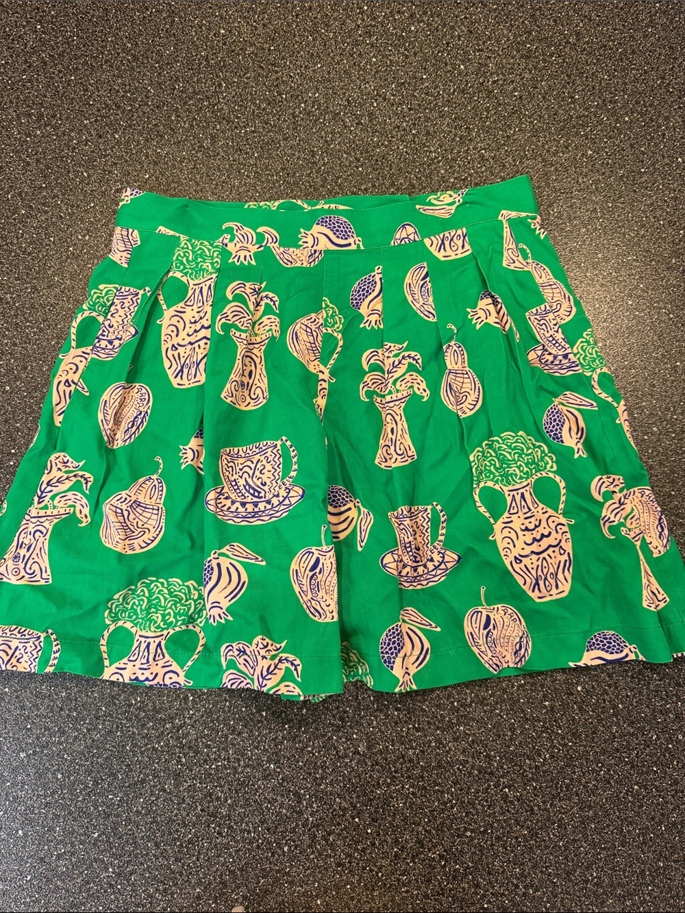 NWT Anthropologie Corey Lynn Calter Green High-Waist Printed Shorts - medium